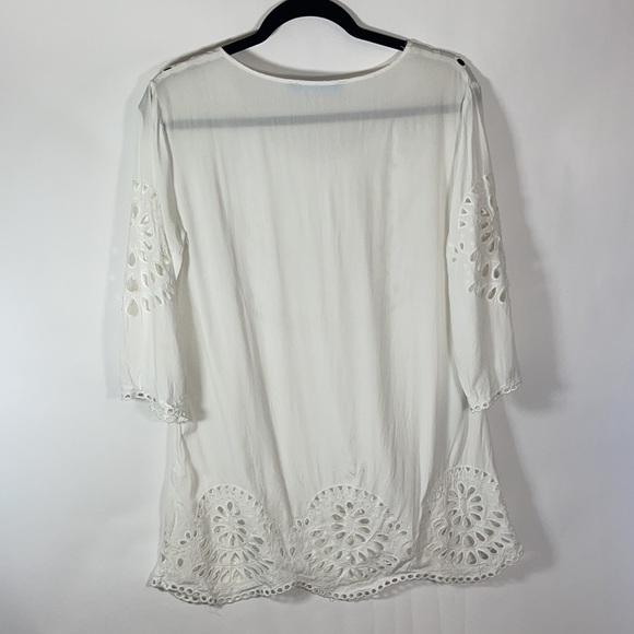 SOLITAIRE Swim White Swim Coverup Women’s Small - Picture 11 of 11